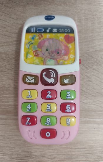 📱 Téléphone Vtech Rose – Sons & Mélodies 🎶 – Fonctionne parfaitement ✅