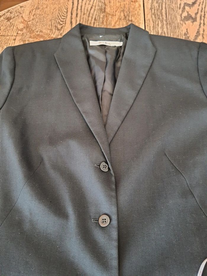 Jolie Pardessus noir Miēl taille 42 made Canada - photo numéro 15