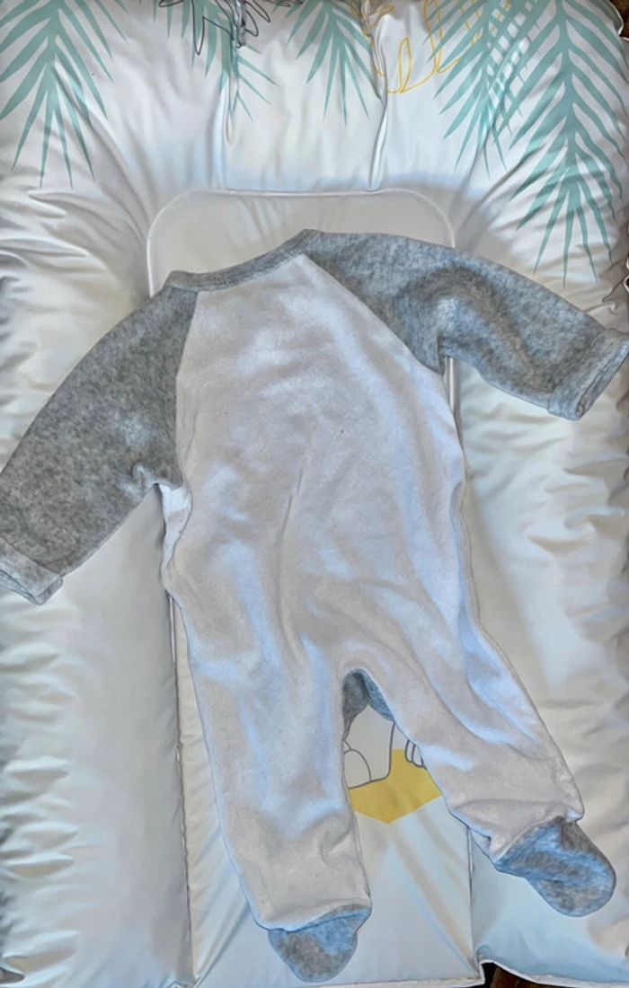 Pyjama velours panda mixte 3mois Tex - photo numéro 2