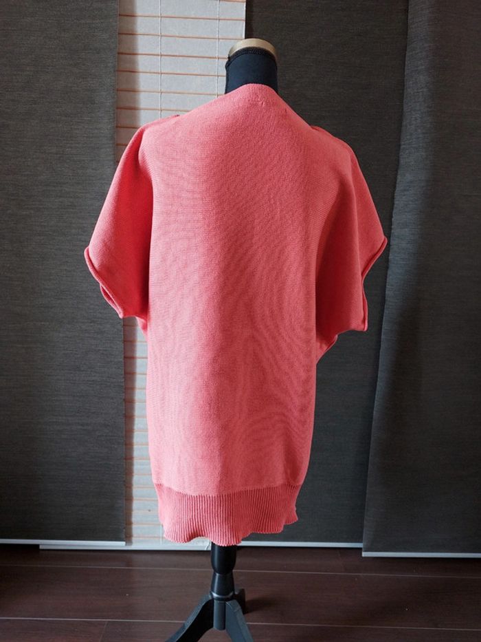 Pull manches courtes corail - photo numéro 4