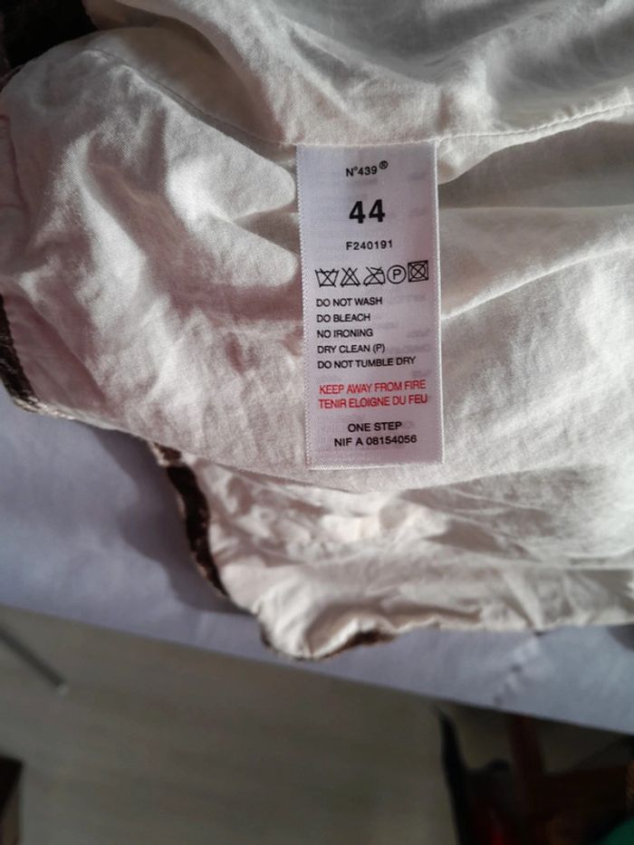 Jolie veste chemisier one step soie rayon dentelle taille 40 - photo numéro 7