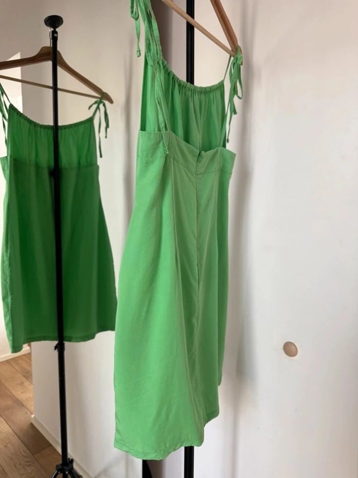 Robe longue fluide verte M Olga leyers - photo numéro 7