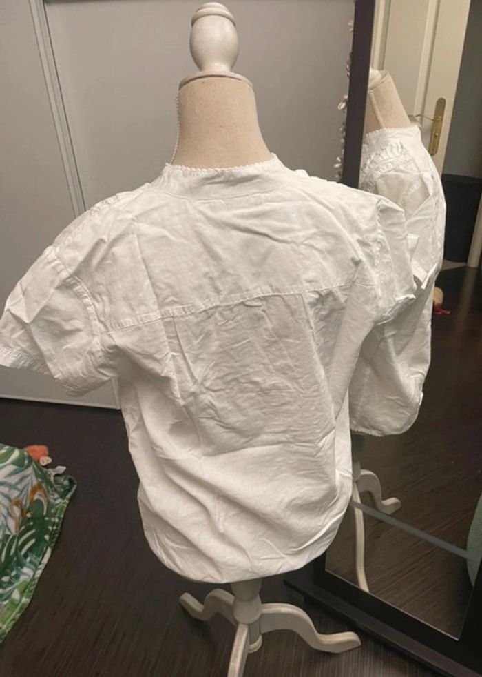 Élégant Chemisier Blanc Griffon - Taille 2 - photo numéro 2