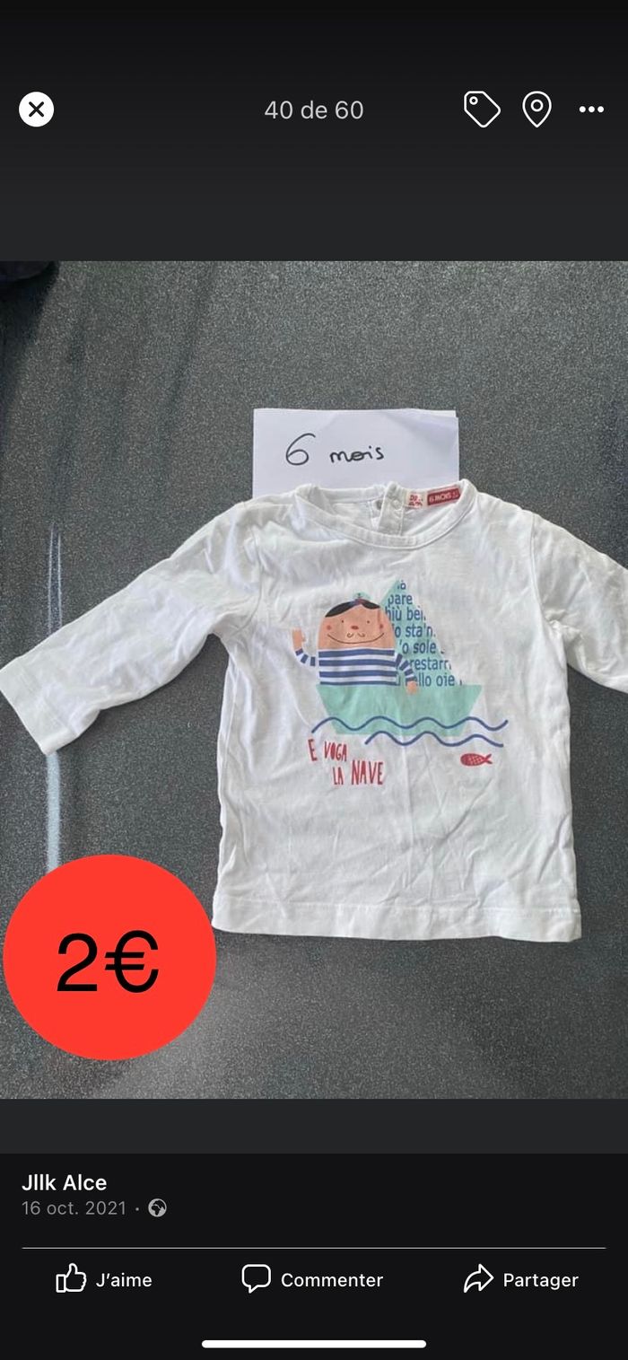 T-shirt manches longues du pareil au même