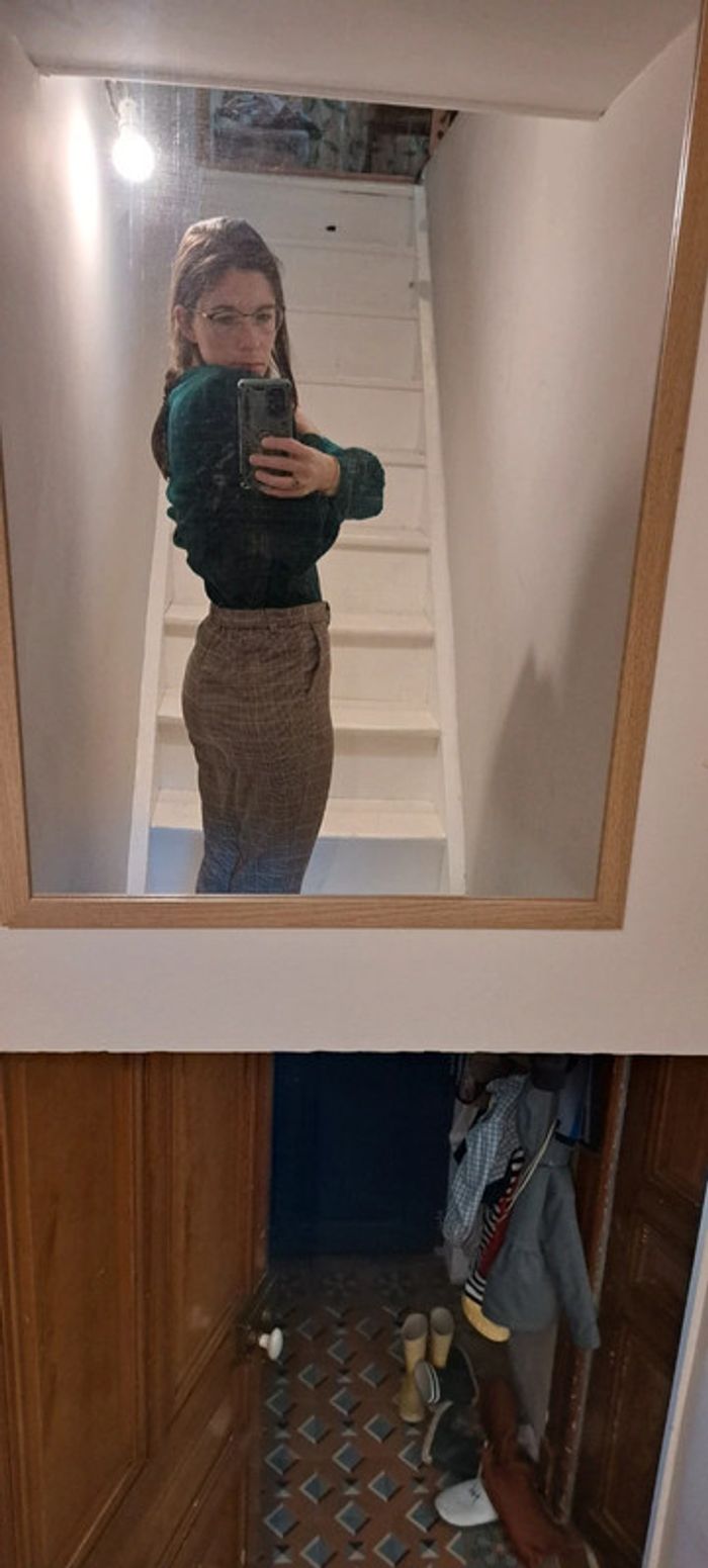 Pantalon Kiabi princes de gales taille haute - photo numéro 5