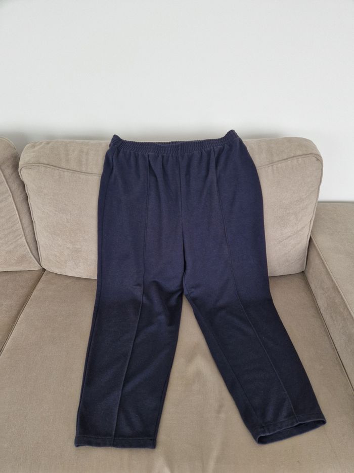 Pantalon élastique bleu marine Blanche Porte