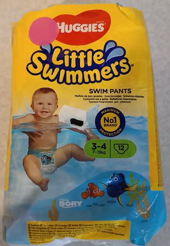 12 couches de Bain Neuves Huggies Little Swimmer 7kg à 15kg taille 3-4