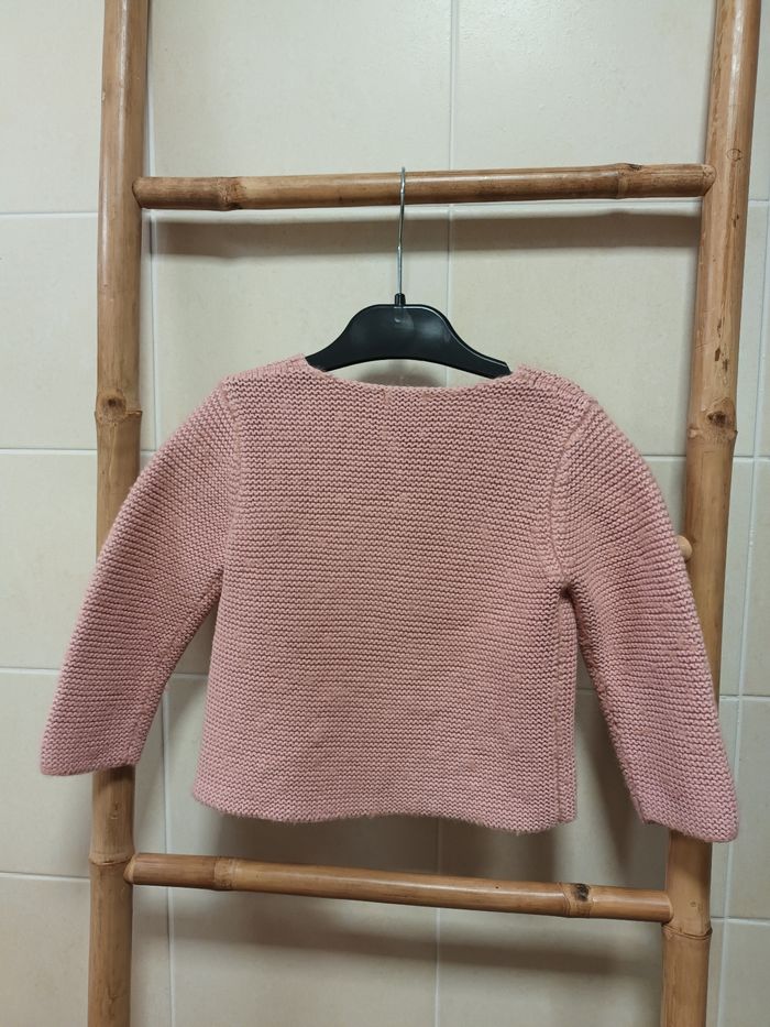 - 50 % avec le code JOUJOU50 Magnifique gilet en laine  rose Bout'chou 36 mois - photo numéro 3