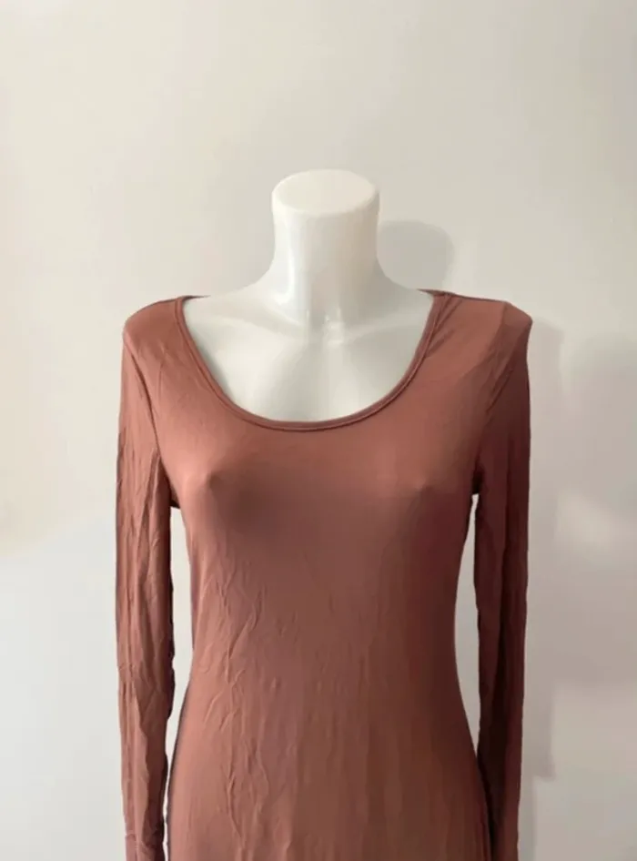 Robe longue marron - photo numéro 2