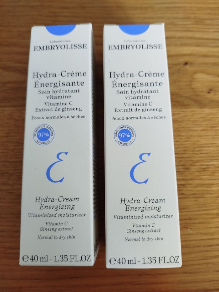 Embryolisse hydra crème énergisante 2 x 40 ml