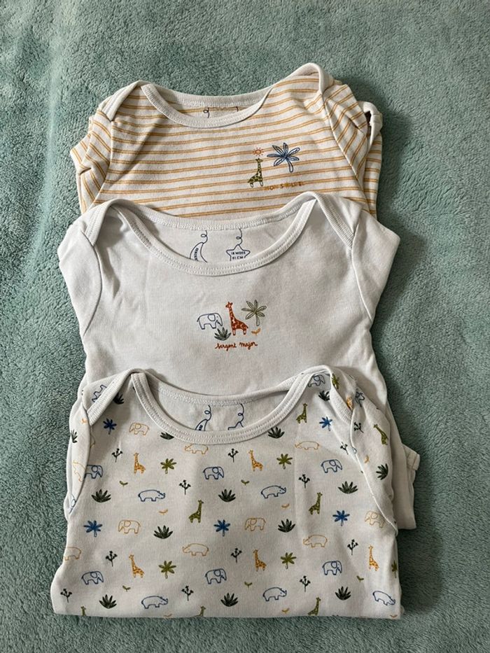 Lot de 3 bodies 18 mois sergent major