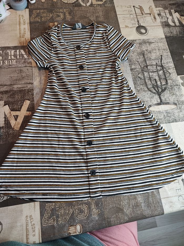 Robe tee shirt rayé - photo numéro 2