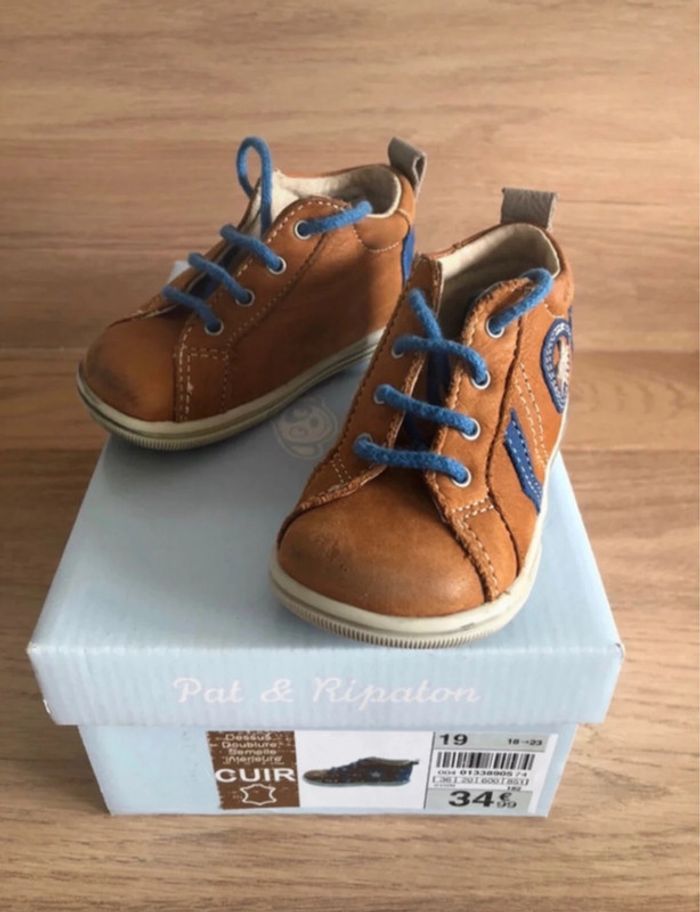 Chaussures cuir bébé garçon - photo numéro 2