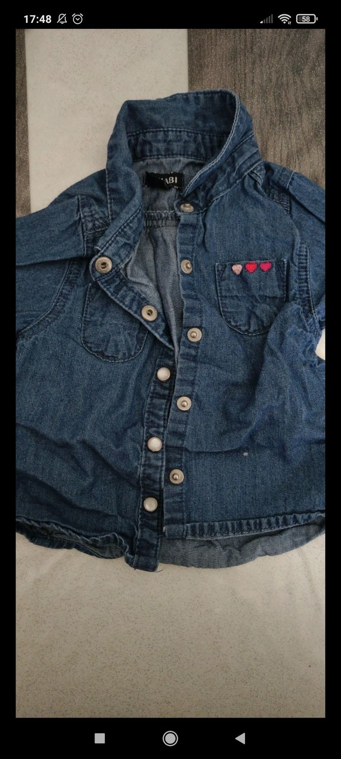 Chemise bébé fille