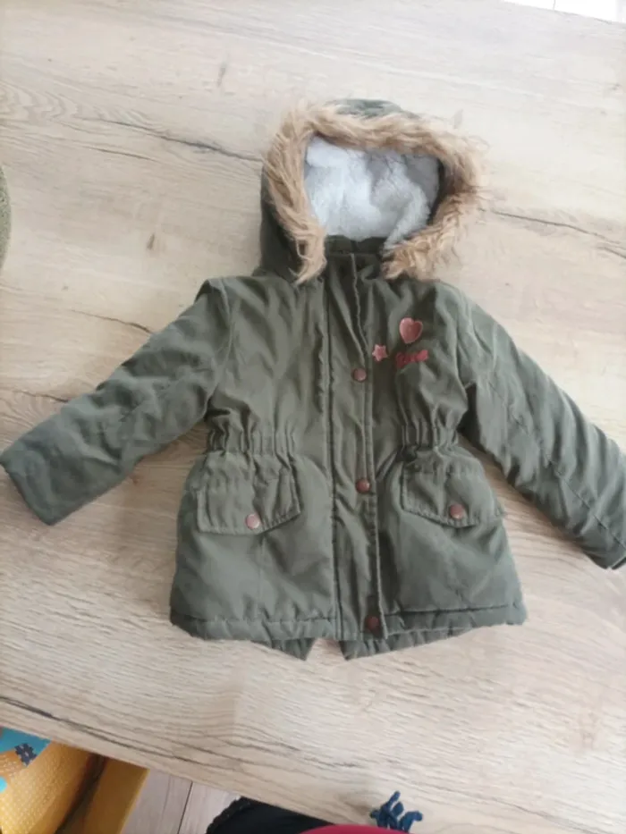 Manteau hiver molletonné