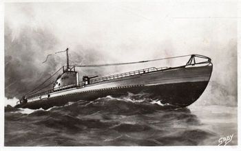 CPA - Marine de Guerre  -  SOUS-MARIN " ARCHIMEDE " - N°7598