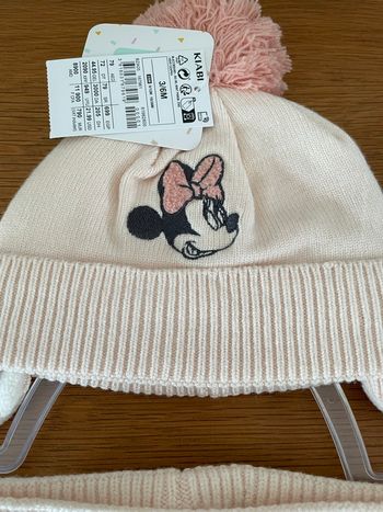Ensemble bonnet et tour de cou Minnie 