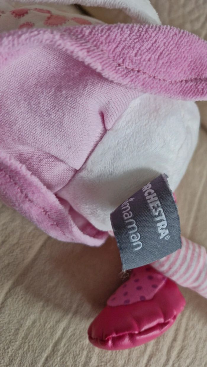 Peluche chat rose orchestra - photo numéro 6