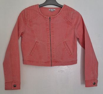 Veste en jean zippée