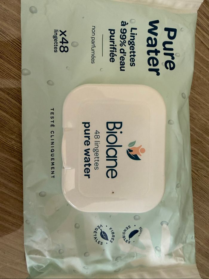 Lingettes biolane pure water - photo numéro 2
