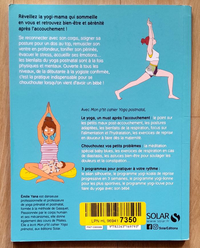 mon p'tit cahier Yoga postnatal - Emilie Yana - photo numéro 3