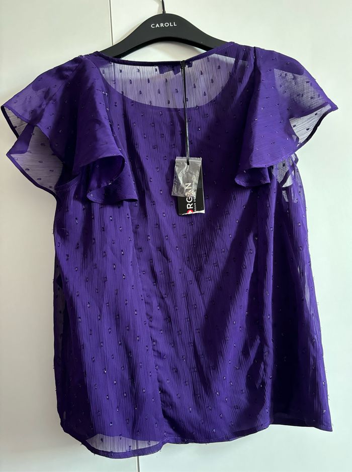 Blouse violette pour cérémonie - photo numéro 2