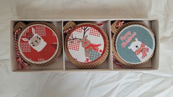 Lot de 6 sujets en bois  NEUF 🎄