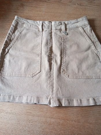 Jupe coton jean T36 Pull Bear