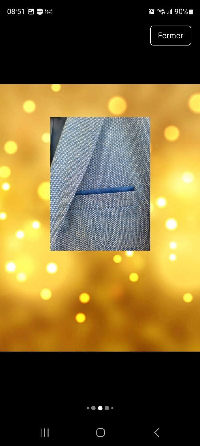 Costume bleu homme taille L - photo numéro 5