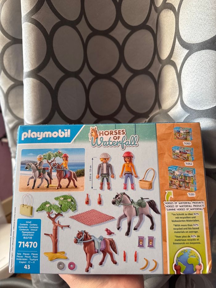 Playmobil chevaux et pique nique - photo numéro 2