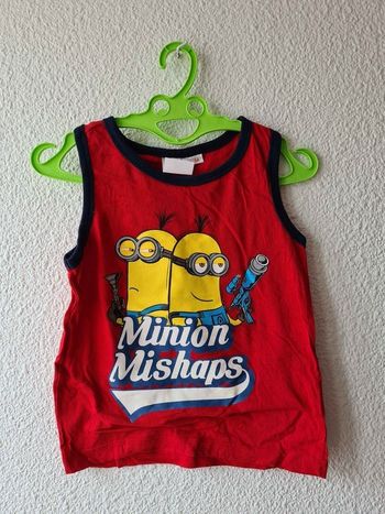 débardeur rouge minions