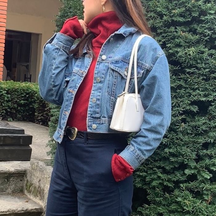 Veste en jean courte