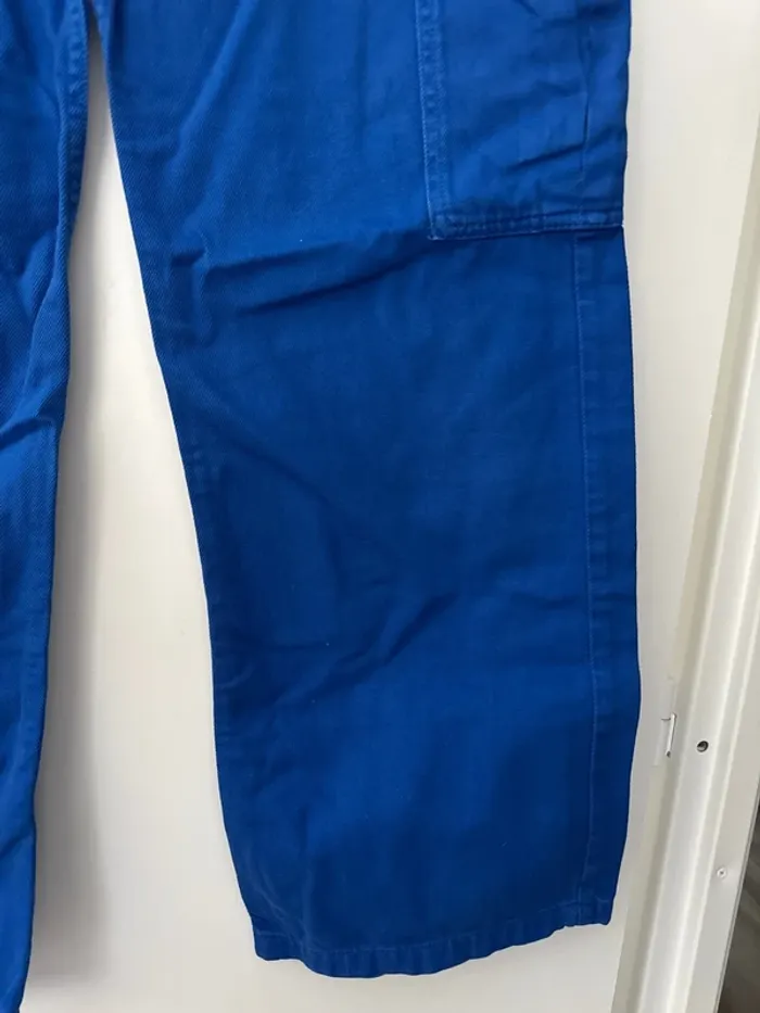 Jean effet cargo large Cache Cache bleu - photo numéro 4