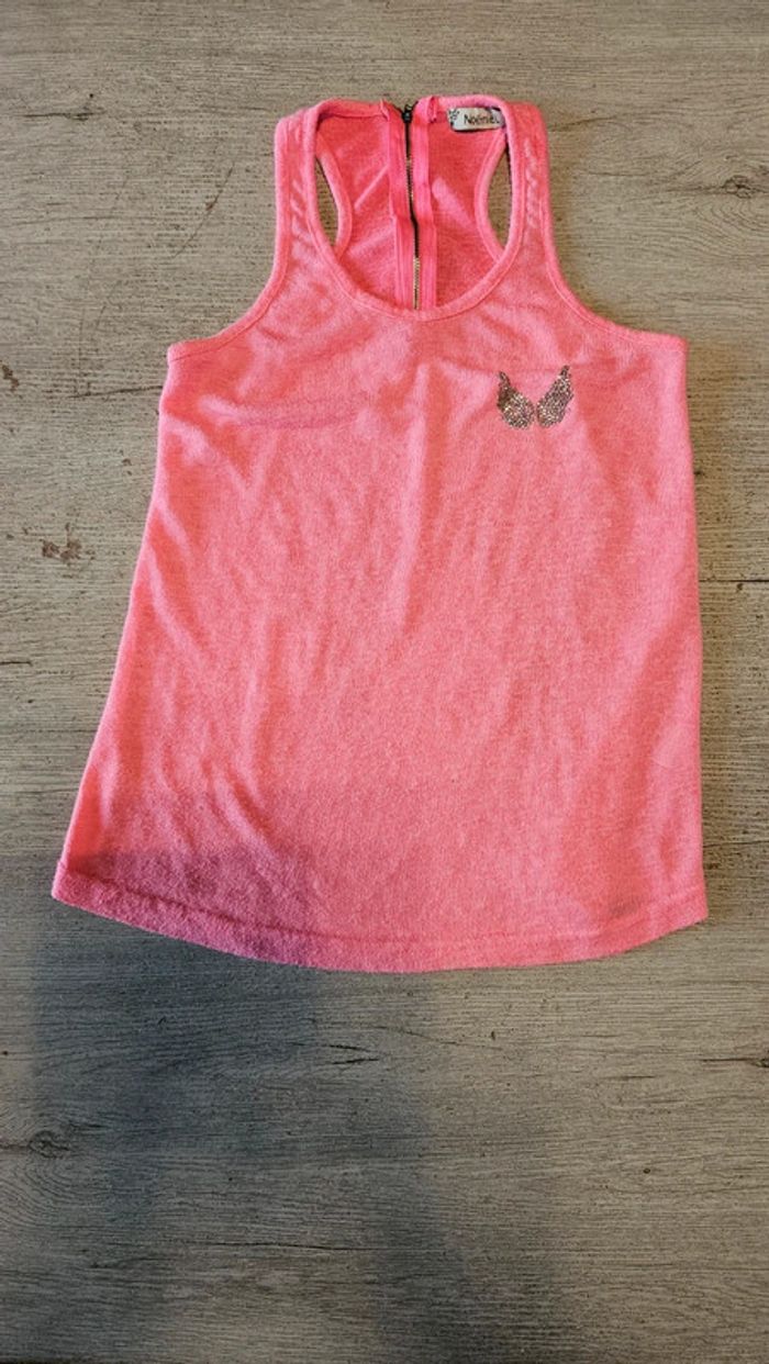 Débardeur rose fushia avec ailles dans le dos, Noémie L. S/M - photo numéro 2