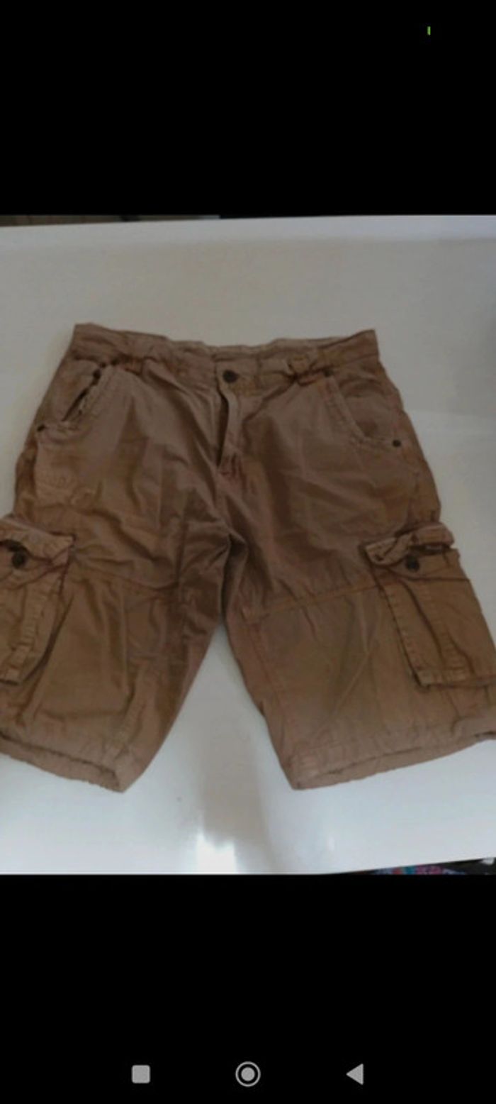 Bermuda short cargo homme Good Year taille M rétro vintage
