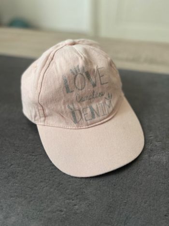 Casquette rose pale Complices 54cm 5-8 ans tbe