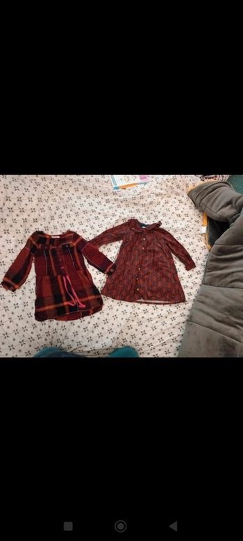 Deux robes d'hiver taille 2/3 ans