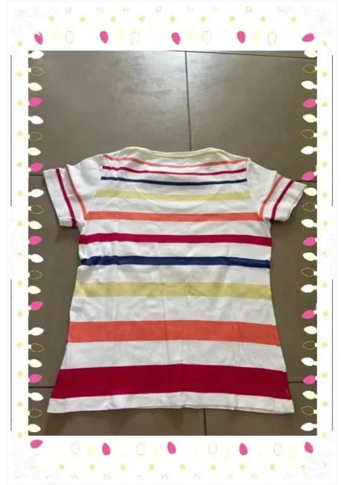 🌈 Tshirt à rayures Burton Taille M 🌈 - photo numéro 4