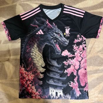 Maillot de foot Japon concept taille L rose et noir