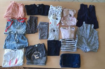Lot vêtements fille,  18 mois,ETE,19 pièces,  descriptif complet photo n 2