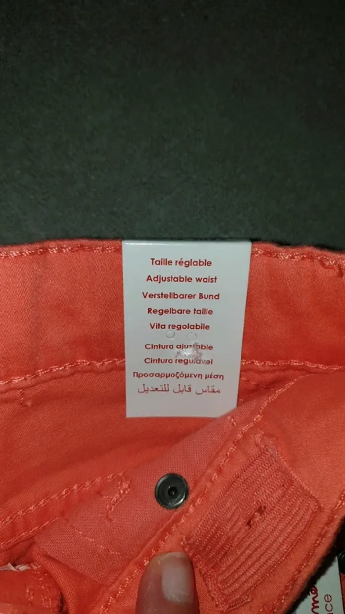 Pantalon stretch slim corail 3 ans - photo numéro 5