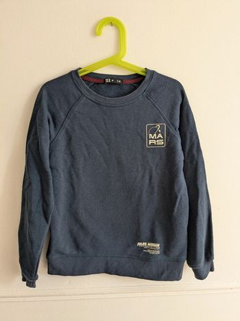 Sweat bleu Mars 7-8 ans tex