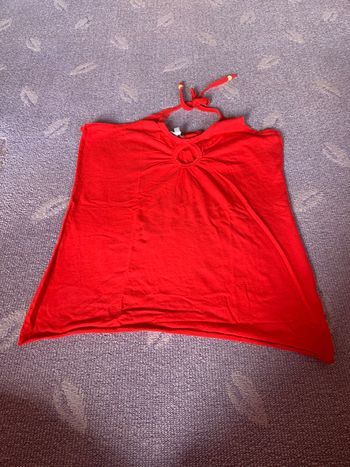 dos nu rouge perle taille L