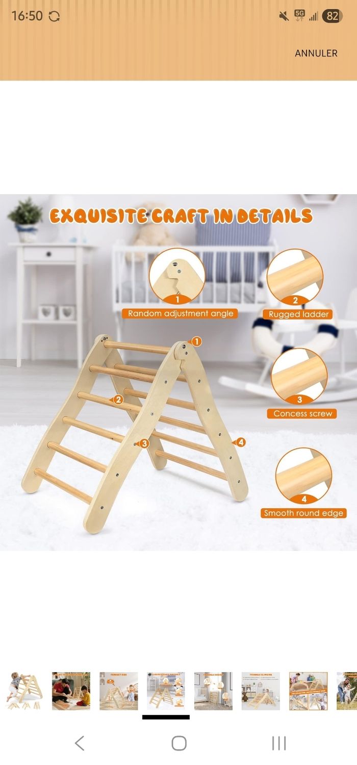 Triangle motricité escalade enfant - photo numéro 9