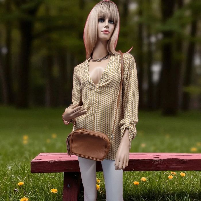Vera Pelle sac bandoulière cuir marron - photo numéro 7