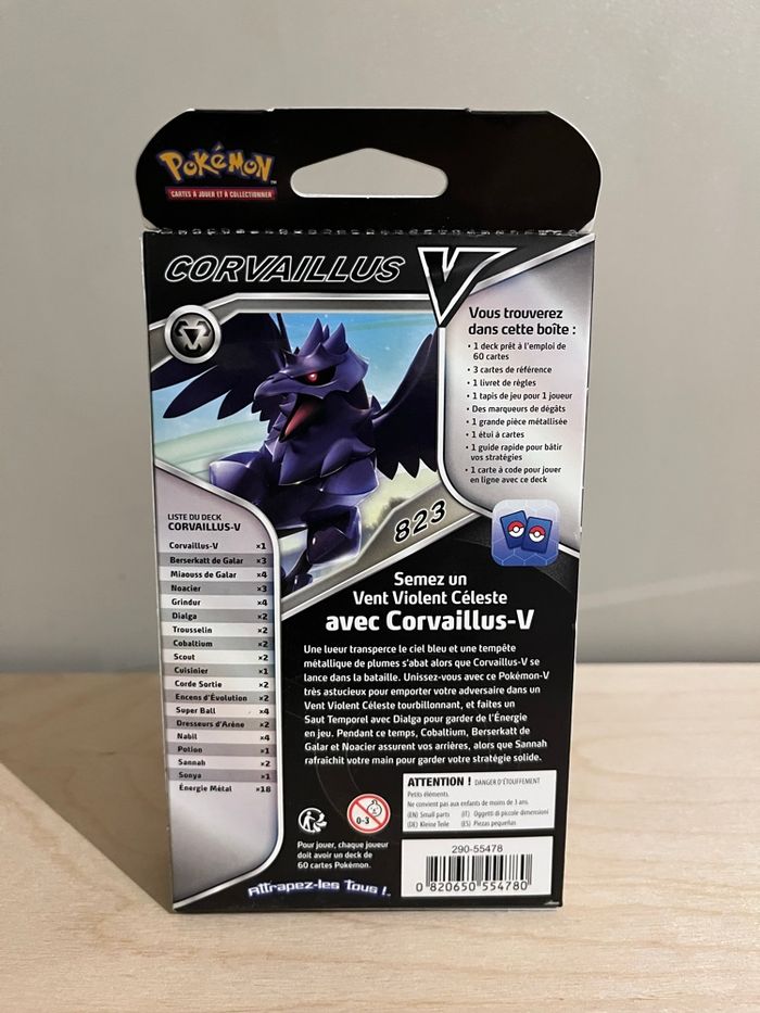 Pokémon deck combat corvaillus-v - photo numéro 2
