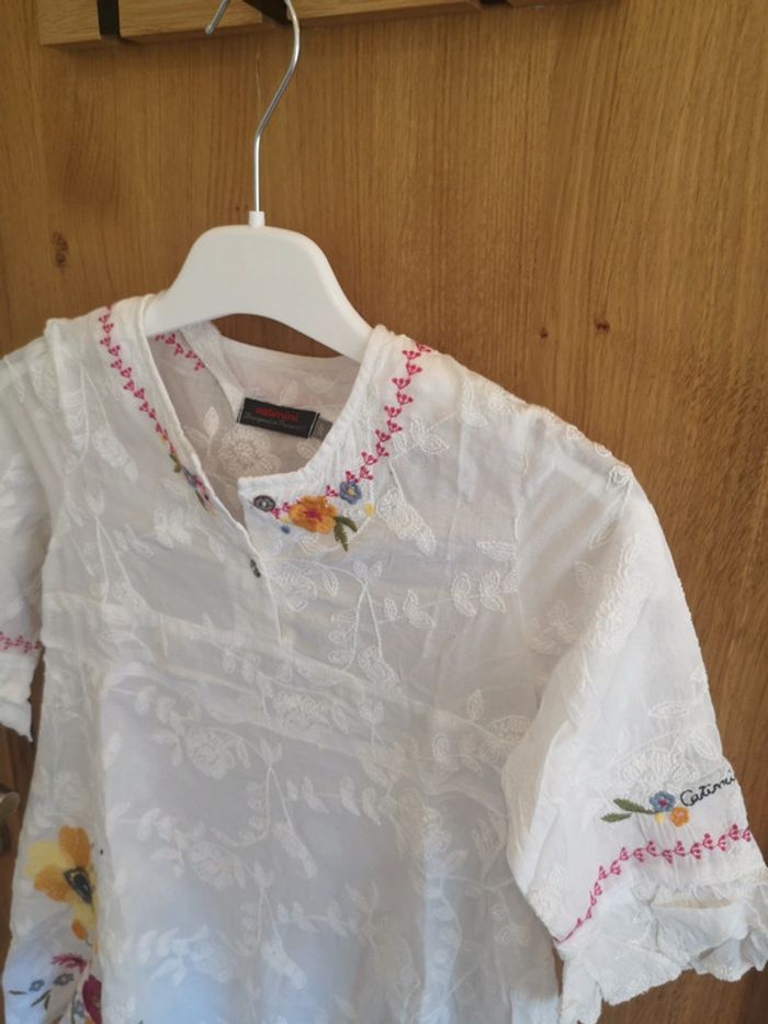 Robe Catimini en blanc colorée 6 ans - photo numéro 2