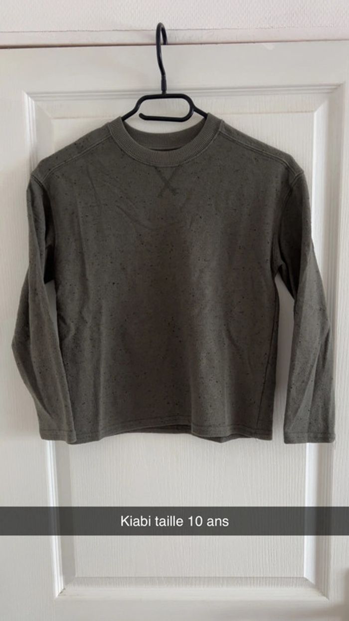 T shirt manche longue kaki