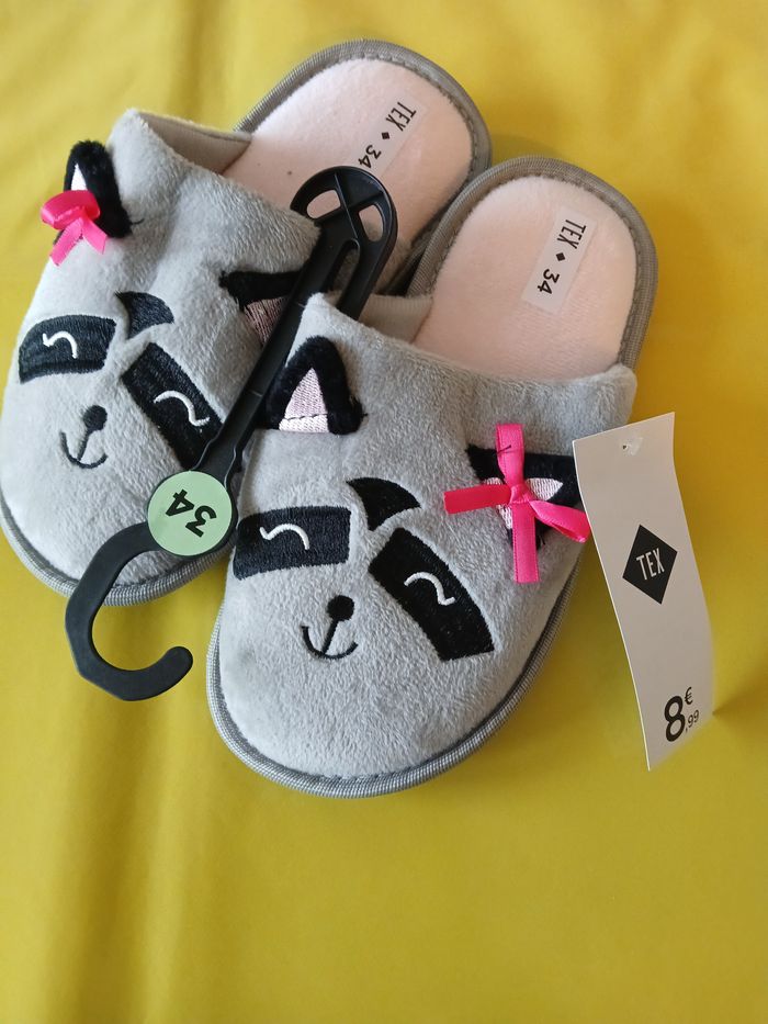 chaussons chat 34