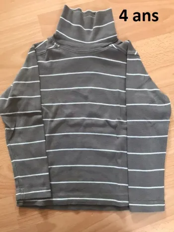 Sous pull 4 ans à rayures